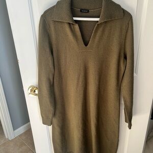Olive Green Sweater Dress